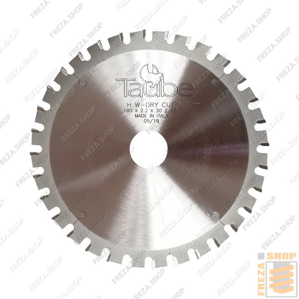 Диск по металлу MG 190x2,2/1,6x30 z=32 FWF DRY CUT (Taube, Италия)
