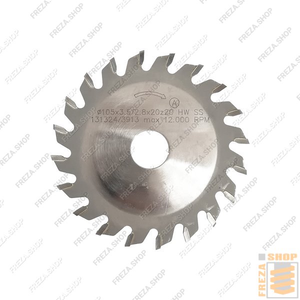 Пильный диск HM 105x3,5/2,8x20 z=20 pos. (FLAI, Италия)