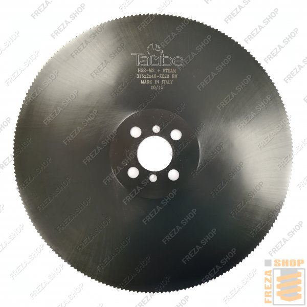 Фреза дисковая HSS DMo5 315x2,0x40 z=220 BW Vapo (4/12/65+2/8/55) по стали, (Taube, Италия)