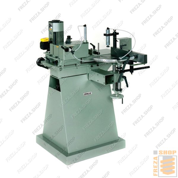 Станок торце-фрезерный AKF 6/250 (GRAULE, Германия) фасадный, в комплекте с пневмоприжимами, блоком подачи СОЖ, набором дистанционных втулок, линейками подачи фрезы по высоте/глубине; без фрезы