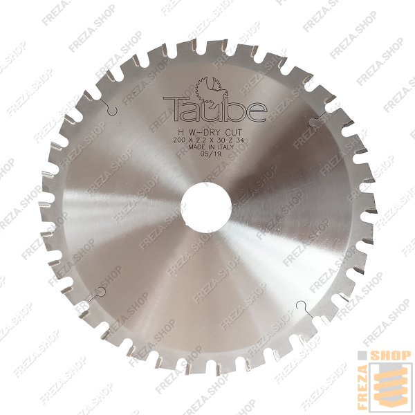Диск по металлу MG 200x2,2/1,6x30 z=34 (Taube, Италия)