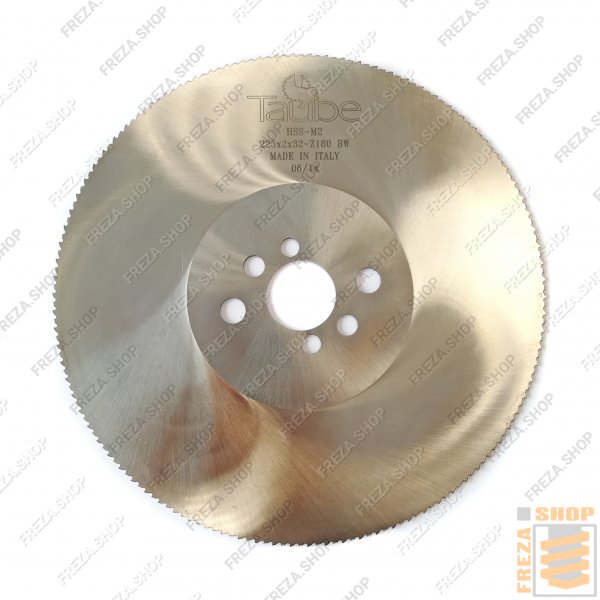 Пильный диск HSS 225x2,0x32 z=180 BW Silver для штапикореза (2/8/45+2/9/50+2/11/63), (Taube, Италия)