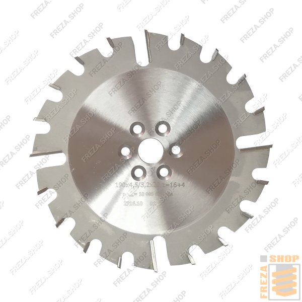 Фреза дисковая HM 190x4,5/3,2x20 z=16+4R LH radius (6/6/40), Rotox