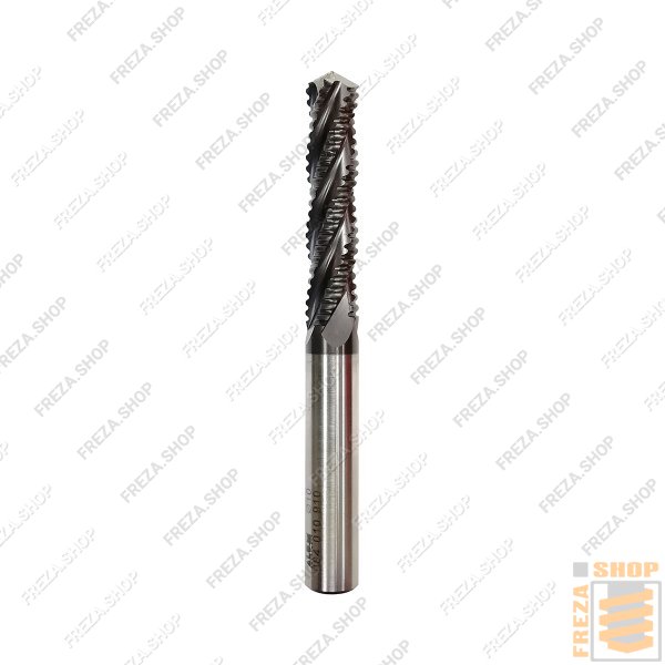 Фреза концевая HSS 10x45x95x10 z=4 заостренная/ребристая с фаской, Wemaro