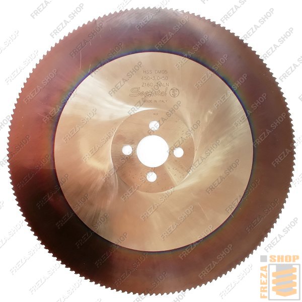 Фреза дисковая HSS DMo5 450x3,0x50 z=160 С(HZ) TiALN (4/15/80) для стальных заготовок, (Segmetal, Италия)