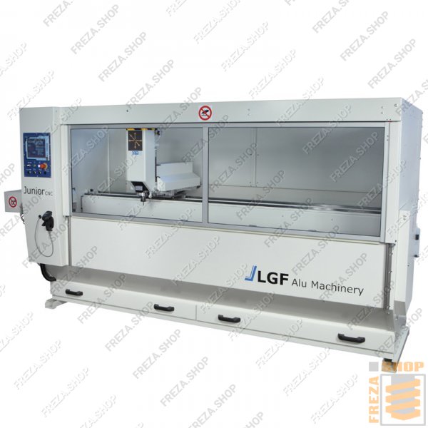 Обрабатывающий центр JUNIOR CNC (LGF, Италия), шпиндель 3.6кВт, конус ISO30, рабочая зона:3,0м, 3-х осевой с ЧПУ, в комплекте магазин на 4 инструмента