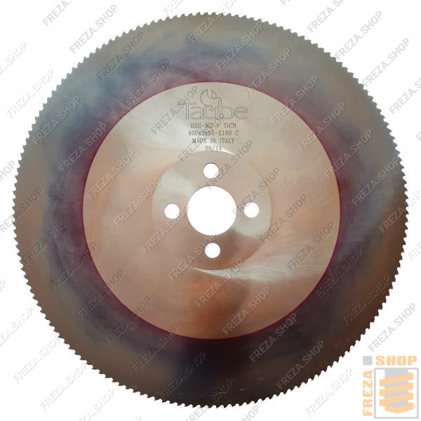 Фреза дисковая HSS DMo5 400x3,0x50 z=160 С(HZ) TiCN (4/15/80) для толстостенной стали, (Taube, Италия)