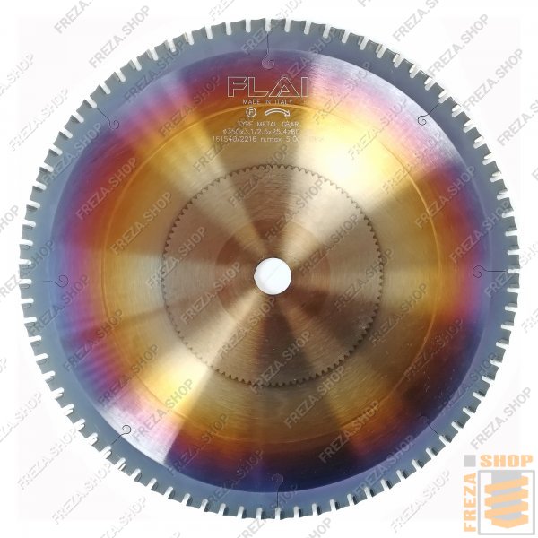 Диск по металлу MG 350x3,1/2,5x25,4 z=80 (FLAI, Италия)
