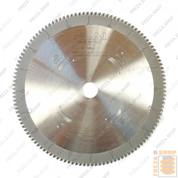 Пильный диск HM 250x2,8/2,2x25,4 z=120 pos. (FLAI, Италия)