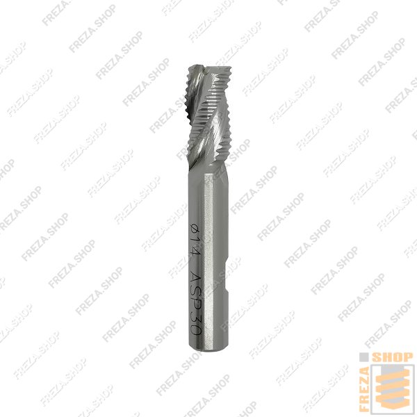 Фреза концевая HSS Co8% 14x26x83x12 z=3 WR ALL164 ребристая с фаской (CARMON, Италия)