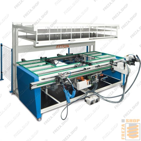 Фурнитурный центр WS-134 (Atikon, Турция), размер рабочего стола 3000х1500х900мм, в комплекте: гильотиной, центрирующим устройством, мерными упорами (4шт), пневматический шуруповерт с автоматической подачей шурупов, узел засверливания под ручку, система а