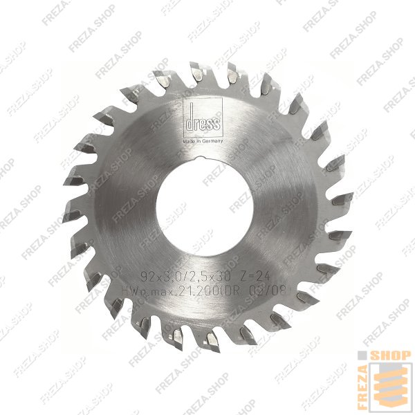 Пильный диск HM 92x3,0/2,5x30 z=24 для штапикореза Rotox, левый (Dress, Германия)