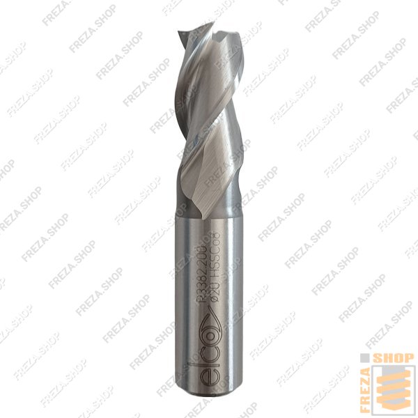 Фреза концевая HSS 20x38/54x104x20 z=3 Co8% h6 40°, Elco