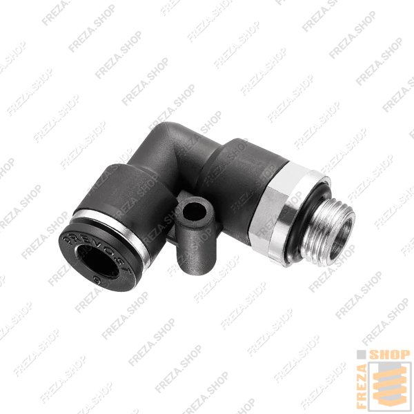 Цанговый фитинг Г-обр. под  8мм/1/8"