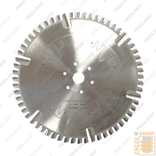 Фреза дисковая HM 230x4,5/3,5x20 z=54+6 FZ (6/5/50) radius