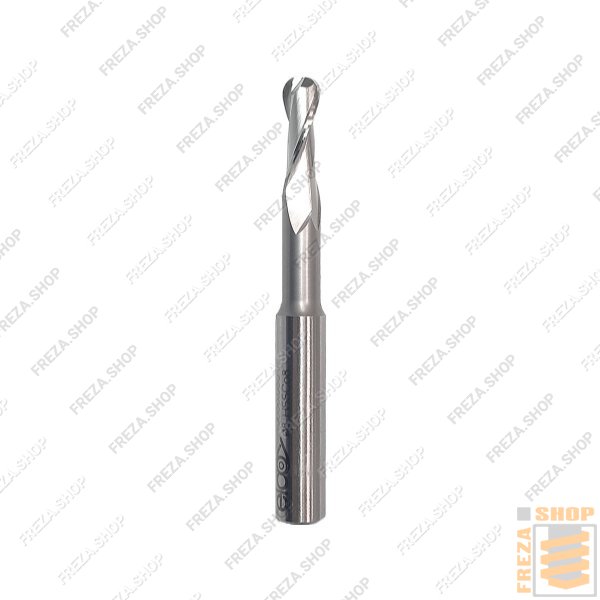 Фреза концевая HSS 8x19/45x88x10 z=2 R=4 Co8% h6 25°, Elco