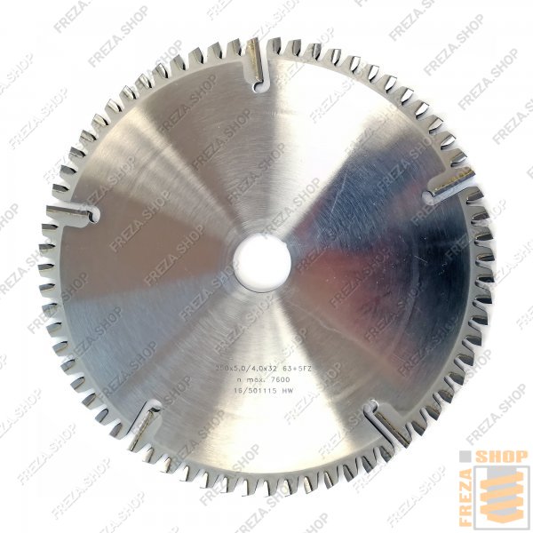 Фреза дисковая HM 250x5,0/4,0x32 z=63+5 radius, URBAN