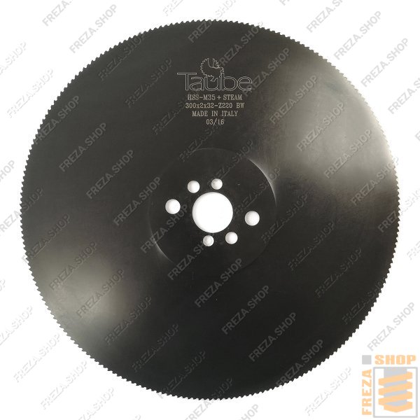 Фреза дисковая HSS Co5% 300x2,0x32 z=220 BW Vapo (2/8/45+2/11/63) для нержавеющей стали, (Taube, Италия)