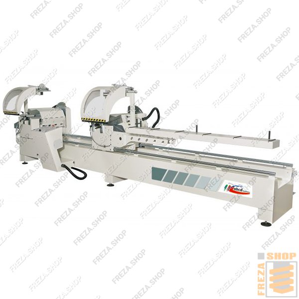Станок двухголовочный BASIC A-RV-500 (GemmaGroup, Италия) по алюминию фронтального типа, рабочая длина 4600мм, диам.диска 500мм, автоматическая подача подвижной головы и наклон на любой угол до 20гр. с пульта ЧПУ под Windows, 1 вертикальный +2 горизонталь