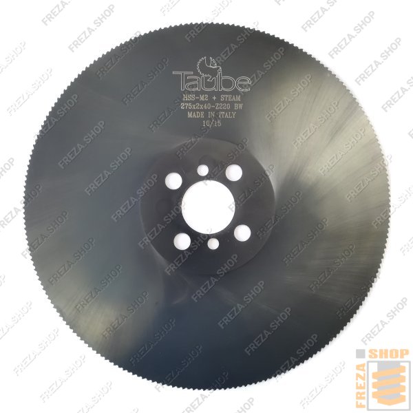 Фреза дисковая HSS DMo5 275x2,0x40 z=220 BW Vapo (4/12/65+2/8/55),(Taube, Италия)