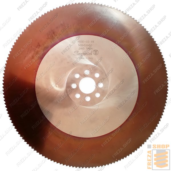 Фреза дисковая HSS Co5% 500x3,0x50 z=160 С(HZ) TiALN (4/15/80+4/14/85) для нержавеющей стали, (Segmetal, Италия)