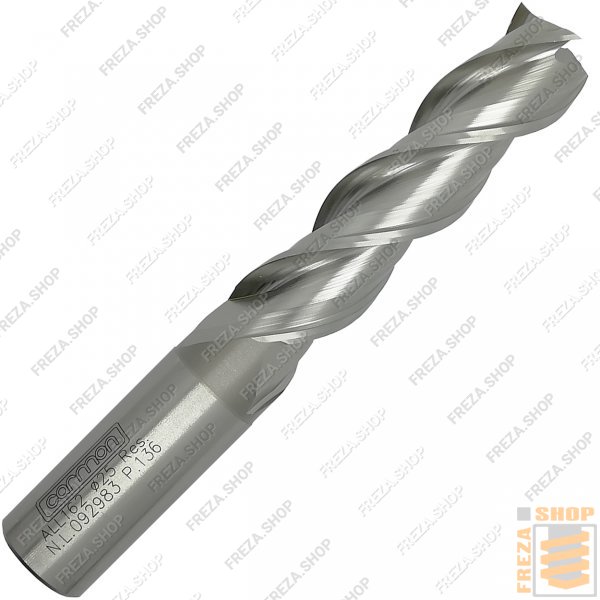 Фреза концевая HSS Co8% 25x90x166x25 z=3 ALL162  с фаской (CARMON, Италия)