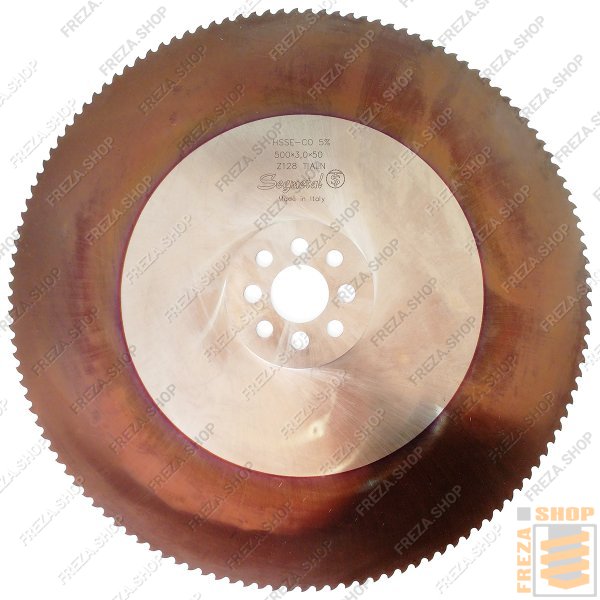 Фреза дисковая HSS Co5% 500x3,0x50 z=128 C(HZ) TiALN (4/15/80+4/14/85) для нержавеющей стали, (Segmetal, Италия)