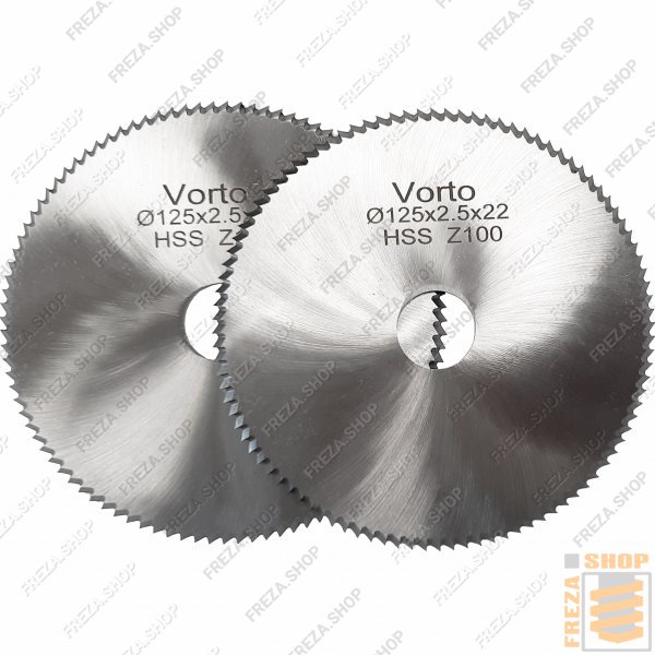 Комплект подрезных дисков HSS 125x2,5x22 z=100, левый+правый