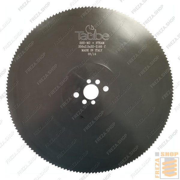 Фреза дисковая HSS DMo5 350x2,5x32 z=160 C(HZ) Vapo (2/8/45+2/9/50+2/11/63) по стали, (Taube, Италия)